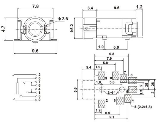 3.5mm耳機(jī)插座